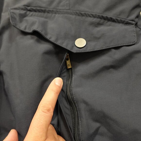 Columbia Hooded Insulated Jacket Women’s Large Navy Winter Sherpa Trim - Picture 6 of 16